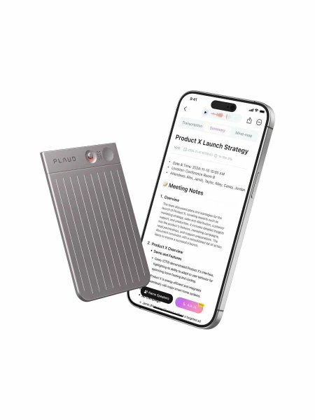 Диктофон Plaud Note ChatGPT AI Voice Recorder Starlight